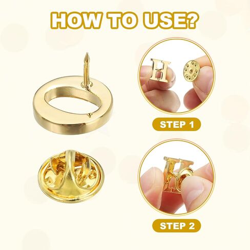 PATIKIL Letter Lapel Pins Initial Alphabet Collar Pins Letter Copper Brooch Pins for Mens & Womens Shirt Dress Suits in Saudi Arabia