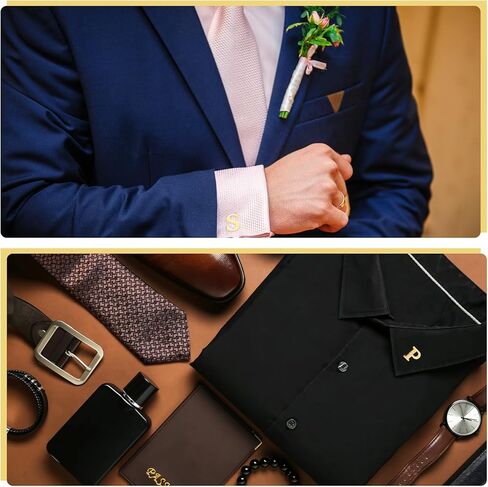 PATIKIL Letter Lapel Pins Initial Alphabet Collar Pins Letter Copper Brooch Pins for Mens & Womens Shirt Dress Suits in Saudi Arabia