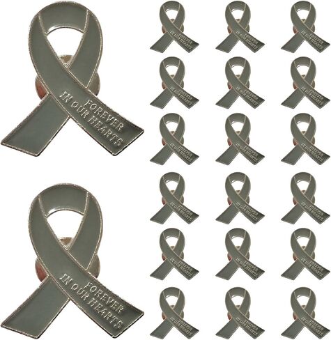 20 PCS Funeral Ribbon Awarenenting Dins Memorial Frabel Brouches Forever في قلوبنا لحضور الحداد in Kuwait