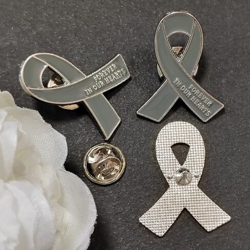 20 PCS Funeral Ribbon Awarenenting Dins Memorial Frabel Brouches Forever في قلوبنا لحضور الحداد in Kuwait