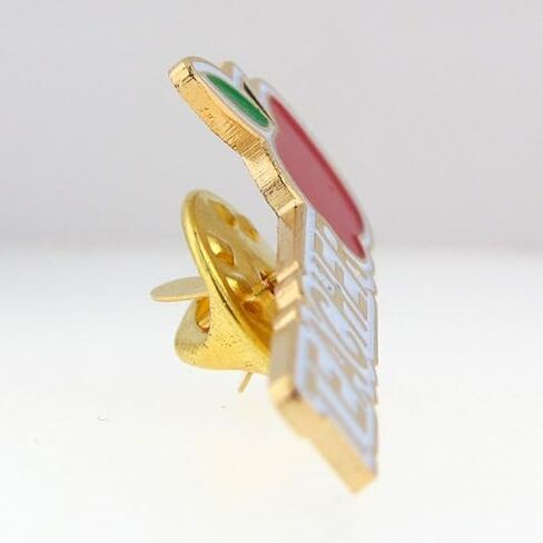 Pinmart Teacher Red Apple تقدير الهدايا التعرف على طية صدر السترة 1-1/4 " in Saudi Arabia