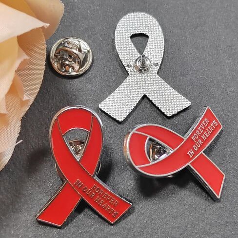 20 PCS Funeral Ribbon Awarenenting Dins Memorial Frabel Brouches Forever في قلوبنا لحضور الحداد in Kuwait