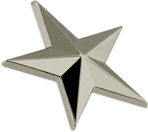 Pinmart Military 3D 5 Point Silver Star Pin in Saudi Arabia