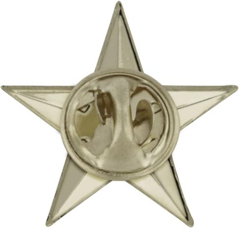 Pinmart Military 3D 5 Point Silver Star Pin in Saudi Arabia