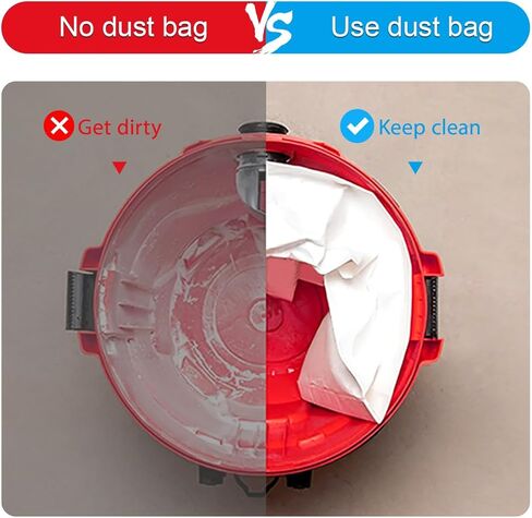 90662 Type F / 90672 Type I Vacuum Bags Replacement for Shop Vac 10-14 Gallon Disposable Collection Filter Bag, Part# 9066200, 9066233, 9067200, 9067233, VF2005(6 Pack) in Kuwait