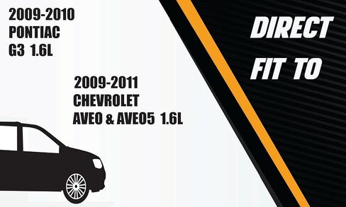 Northeastern Exhaust | Stainless Steel EPA-Approved Rear Catalytic Compatible for Chevrolet Aveo & Aveo5 2009-2011 | Pontiac G3 2009-2010 1.6L | Free Gaskets Included in Kuwait