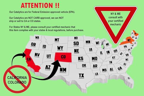Northeastern Exhaust | Stainless Steel EPA-Approved Rear Catalytic Compatible for Chevrolet Aveo & Aveo5 2009-2011 | Pontiac G3 2009-2010 1.6L | Free Gaskets Included in Kuwait