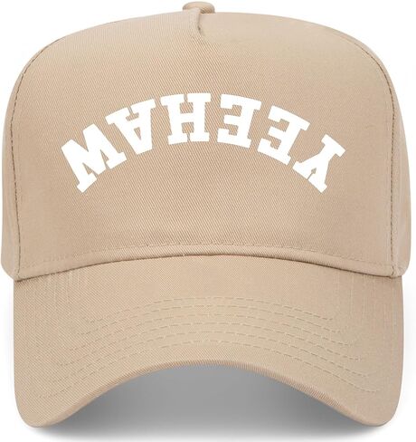 yeehaw رأسا على عقب قبعة الشاحنة عتيقة | قبعة البيسبول Snapback Premium للرجال والنساء in Saudi Arabia