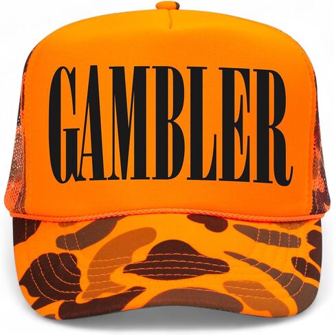 Gambler Serif Vintage Trucker Hat | Premium Snapback Baseball Hat for Men & Women in Saudi Arabia