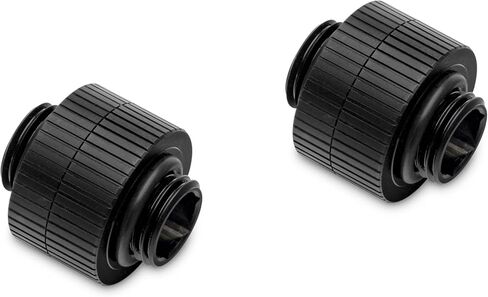 EKWB EK-Quantum Torque 14mm Rotary Male to Male Extender Fitting, Nickel, 2-Pack in Kuwait