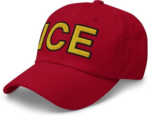 NX ICE Embroidered Curved Bill Cap Relaxed Fit Low Crown Adjustable Immigration Dad Hat in Saudi Arabia
