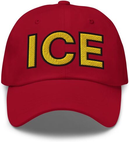 NX ICE Embroidered Curved Bill Cap Relaxed Fit Low Crown Adjustable Immigration Dad Hat in Saudi Arabia