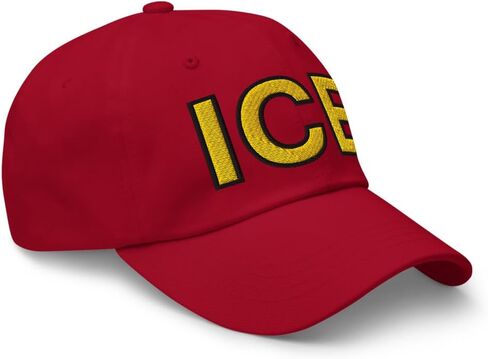 NX ICE Embroidered Curved Bill Cap Relaxed Fit Low Crown Adjustable Immigration Dad Hat in Saudi Arabia