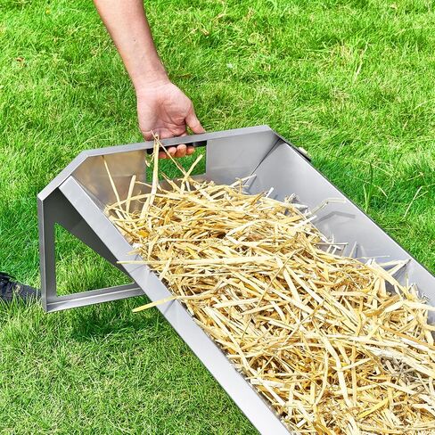 VEVOR Livestock Hay Feeder, 24 Gallons Large Capacity, Heavy-Duty Steel Goat Hay Rack, 27'' Long Wall Mounted Horse Hay Holder, Multiple Sided Feeding Rack for Sheep Farm Livestock Indoor Outdoor in Saudi Arabia