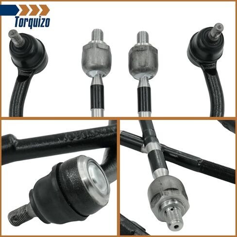 4PCS Front Inner & Outer Tie Rod End Kit for Kia Sedona 2006-2014, Hyundai Entourage 2007-2009 Replace# EV800299 ES800371 ES800372 in Kuwait