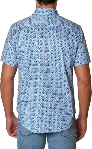 Robert Graham Men's Atkins Short Sleeve Woven Button Down Shirt in Saudi Arabia