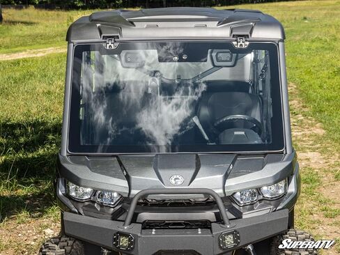 SuperATV Can-Am Defender MaxDrive Power Flip Glass Windshield in Saudi Arabia