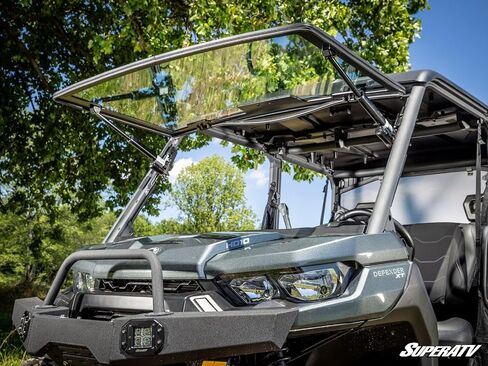 SuperATV Can-Am Defender MaxDrive Power Flip Glass Windshield in Saudi Arabia