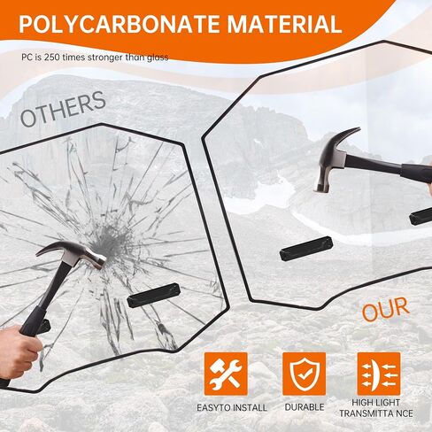 Front Full Vented Windshield Compatible with 2024 2025 Can-Am Maverick R Accessories Clear Scratch Resistant Hard Coat Poly Front Windscreen Window for Can Am Maverick R/ R X/ R X RS in Saudi Arabia