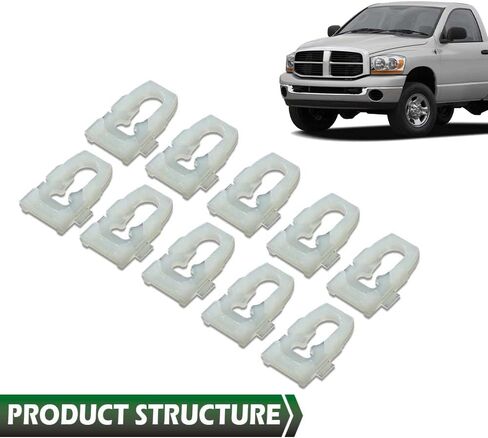 Grand Orange 20pcs Door Pane Clips متوافقة مع Chevy Pontiac Buick Oldsmobile Cadillac GM 3065575 Beige Door Pane Clips in Kuwait