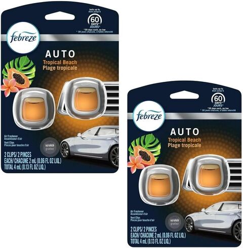Generic Auto Car Air Freshner Vent Clips, 2 Pack, 4 Total Clips, ASST. (Hawaiian Aloha) in Saudi Arabia