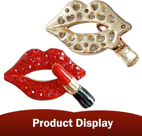 4 PCS Car Vent Accessories, Bling Lip Air Vent Clips, Car Interior Decor Charm, Cute Car Accessories for Women (Pink) in Kuwait