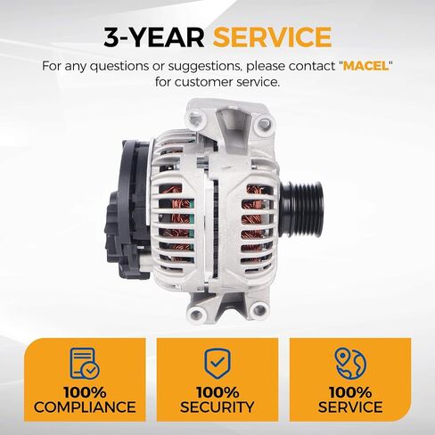 PAROD Alternator 12V 150A Fit for 2006-2009 Mercedes-Benz C230/CLK350,2010-2011 C250/E350, 2006-2007 C280, 2008-2009 C300, 2006-2011 C350, 06-08 SLK280, 09-11 SLK300, 05-08 SLK350 Replace# 124525054 in Saudi Arabia