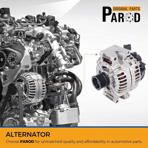 PAROD Alternator 12V 150A Fit for 2006-2009 Mercedes-Benz C230/CLK350,2010-2011 C250/E350, 2006-2007 C280, 2008-2009 C300, 2006-2011 C350, 06-08 SLK280, 09-11 SLK300, 05-08 SLK350 Replace# 124525054 in Saudi Arabia
