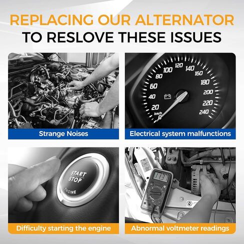 PAROD Alternator 12V 150A Fit for 2006-2009 Mercedes-Benz C230/CLK350,2010-2011 C250/E350, 2006-2007 C280, 2008-2009 C300, 2006-2011 C350, 06-08 SLK280, 09-11 SLK300, 05-08 SLK350 Replace# 124525054 in Saudi Arabia