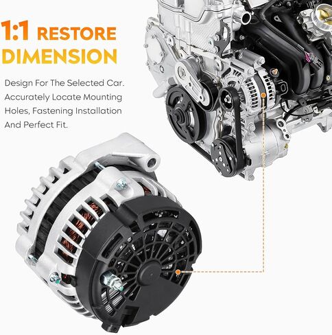 مولد جديد لـ Chevy Silverado & GMC Sierra 1500 HD Classic ، Cadillac Escalade ESV Ext 2005 2006 2007 ، 101-14101 ، 10392759 ، 152002668 in Saudi Arabia