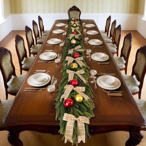 6fts Norfolk Pine Garland - Greenery Garland Real Touch ، النباتات الخضراء الكثيفة لعيد الميلاد الداخلي في الهواء الطلق ، وعطلات ، وتزيين المنزل (1 ، 6 أقدام) in Kuwait
