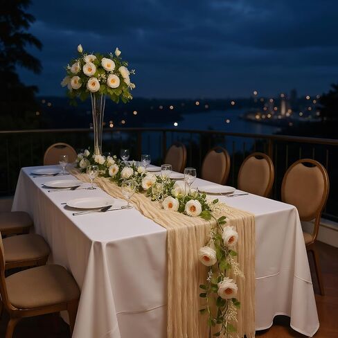 2Pcs Total 13 feet Eucalyptus Flower Garland with Fake Rose Flower, Artificial Fake Flowers Greenery Garland Floral Vines for Decoration Party Wedding Table Indoor Outdoor Backdrop Wall Decor（Pink） in Saudi Arabia