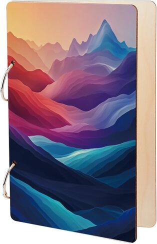 SUPERDANT Wooden Card Keeper Binder Happy Moment Greeting Card Organizer Ginkgo Postcard Photo Album Cover Ginkgo Leaf Birthday Cards Keeper Book Holder Wedding Holiday Organizer Keepsake Gifts in Kuwait