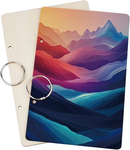 SUPERDANT Wooden Card Keeper Binder Happy Moment Greeting Card Organizer Ginkgo Postcard Photo Album Cover Ginkgo Leaf Birthday Cards Keeper Book Holder Wedding Holiday Organizer Keepsake Gifts in Kuwait