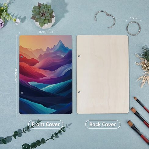 SUPERDANT Wooden Card Keeper Binder Happy Moment Greeting Card Organizer Ginkgo Postcard Photo Album Cover Ginkgo Leaf Birthday Cards Keeper Book Holder Wedding Holiday Organizer Keepsake Gifts in Kuwait