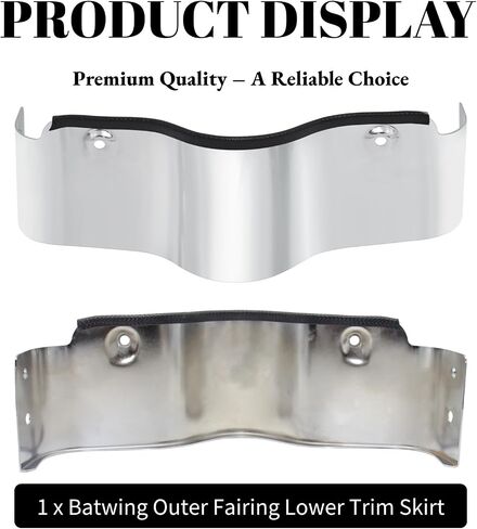 Batwing Outer Fairing Lower Trim Skirt for Harley Touring Electra Glide FLHT 1996-2013 Street Glide FLHX 2006-2013 (Black) in Kuwait
