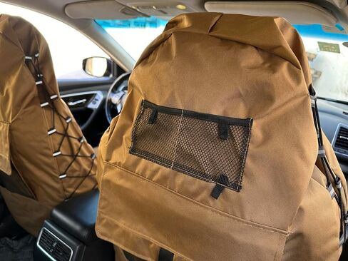 أغطية مقعد Coyote Tan Canvas لـ Jeep Wrangler JL/JK/TJ/YJ 2-DOOR/4-DOOR و DATING MULTI MULITERS MOULTERS ATRUCTORS PROKE BROKE RAIN DEERDER (COYOTE TAN) in Saudi Arabia