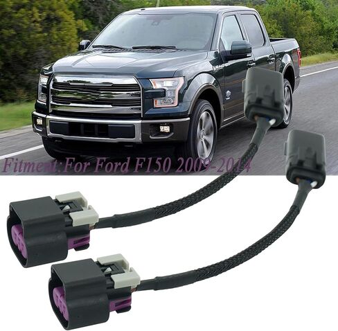 2 Pcs HID to LED Headlight Adapter Wiring Harness Connector Pigtail Plug Fit for Morimoto XB Ford F-150 2009 2010 2011 2012 2013 2014 in Saudi Arabia