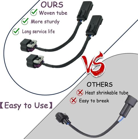 2 Pcs HID to LED Headlight Adapter Wiring Harness Connector Pigtail Plug Fit for Morimoto XB Ford F-150 2009 2010 2011 2012 2013 2014 in Saudi Arabia