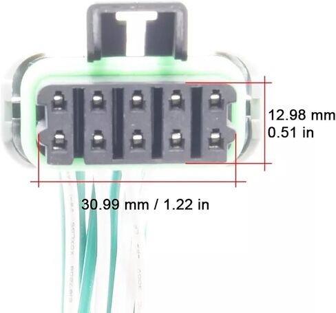 Headlights Left and Right Connector Wire Plug Pigtail Wiring harness Compatible with CHEVY Impala 2000 2001 2002 2003 2004 2005 Replacement for 10349962 10349961 in Saudi Arabia