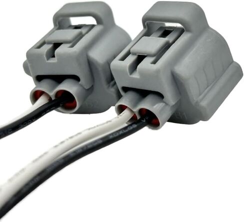 2-Pin Turn Signal Light Connector Pigtail Compatible with 1999-2010 Toyota 4Runner Tacoma Camry, 2004-2006 Scion iQ tC xA xB, and Lexus Models, Replace OE# 90980-11019 (2PCS) in Saudi Arabia