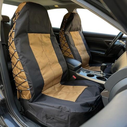 أغطية مقعد Coyote Tan Canvas لـ Jeep Wrangler JL/JK/TJ/YJ 2-DOOR/4-DOOR و DATING MULTI MULITERS MOULTERS ATRUCTORS PROKE BROKE RAIN DEERDER (COYOTE TAN) in Kuwait