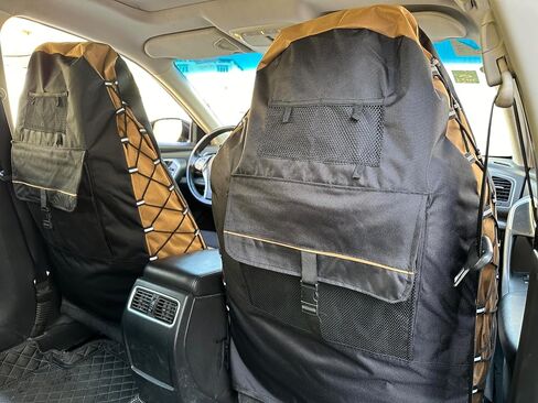 أغطية مقعد Coyote Tan Canvas لـ Jeep Wrangler JL/JK/TJ/YJ 2-DOOR/4-DOOR و DATING MULTI MULITERS MOULTERS ATRUCTORS PROKE BROKE RAIN DEERDER (COYOTE TAN) in Kuwait