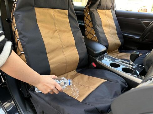 أغطية مقعد Coyote Tan Canvas لـ Jeep Wrangler JL/JK/TJ/YJ 2-DOOR/4-DOOR و DATING MULTI MULITERS MOULTERS ATRUCTORS PROKE BROKE RAIN DEERDER (COYOTE TAN) in Kuwait