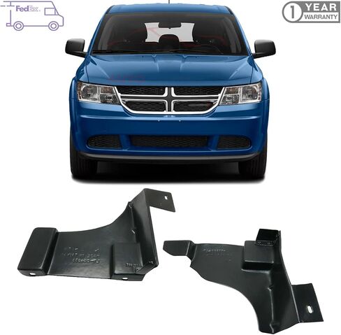 مجموعة Splash Shield تحت غطاء لوحة الإغلاق الأمامية من 2 2009-2020 دودج رحلة الاستبدال المباشر 5116283AB 5116282AB in Saudi Arabia