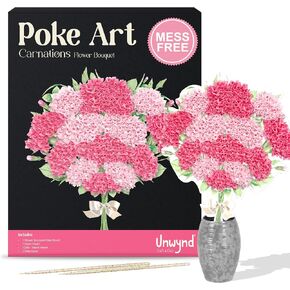Unwynd Poke Art Flower Bouquet, Mess-Free Arts and Crafts for Adults, DIY Home Décor, Teen Craft Kits, Gifts for Women and Men in Saudi Arabia