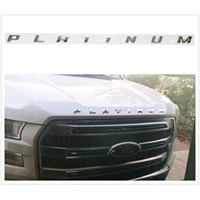F-PS F150, F250, F350 Platinum Letters Bed Side Emblem Badges for Ford Head Hood (1) in Saudi Arabia