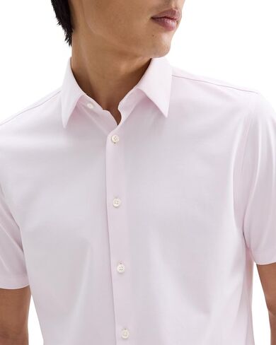 Theory Men's Irving Short Sleeve in Structure Knit in Saudi Arabia