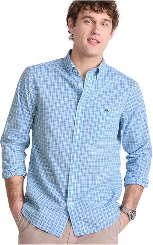 vineyard vines Men's Tobago Check Perfect Wash Poplin Shirt in Saudi Arabia