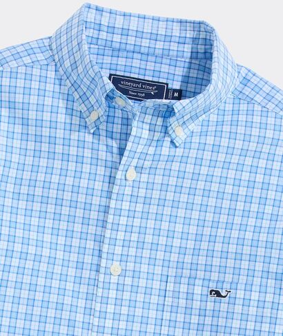 vineyard vines Men's Tobago Check Perfect Wash Poplin Shirt in Saudi Arabia